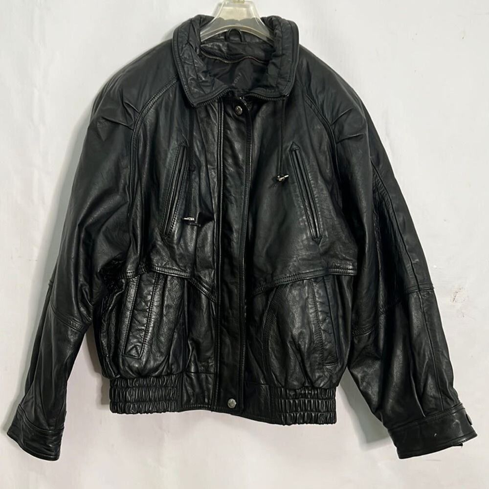 Wilson Leather Bomber Jacket Size S